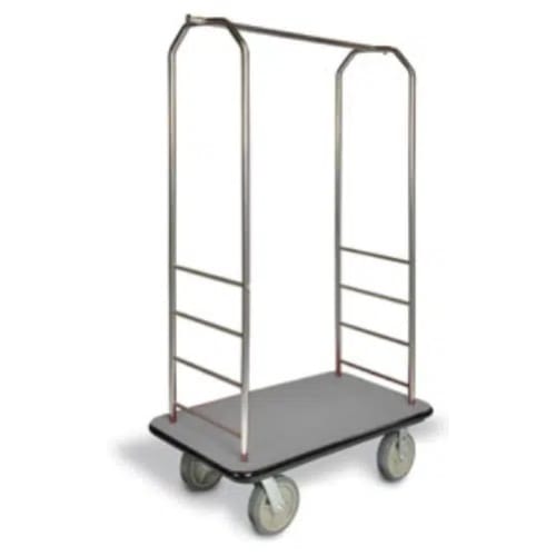 Carrito de Condominio Fácil de Mover con Plataformas de Plástico, Acero Inoxidable